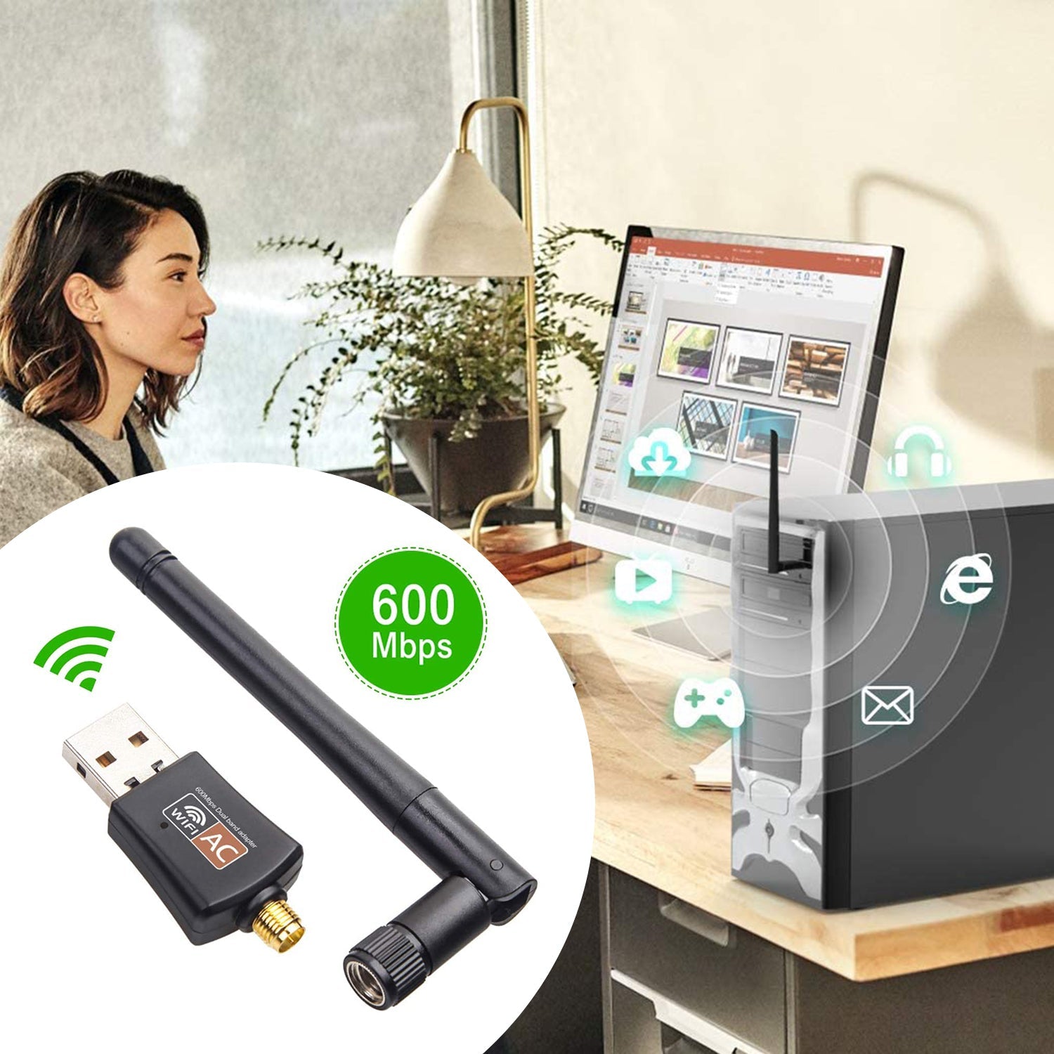 0321 USB Wifi Receiver used in all kinds of household and official places for daily use of internet purposes by types of people etc. 0321 USB Wifi Receiver used in all kinds of household and official places for daily use of internet purposes by types of people etc.